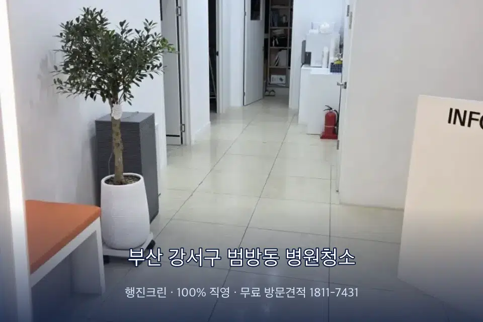 부산 강서구 범방동 병원청소