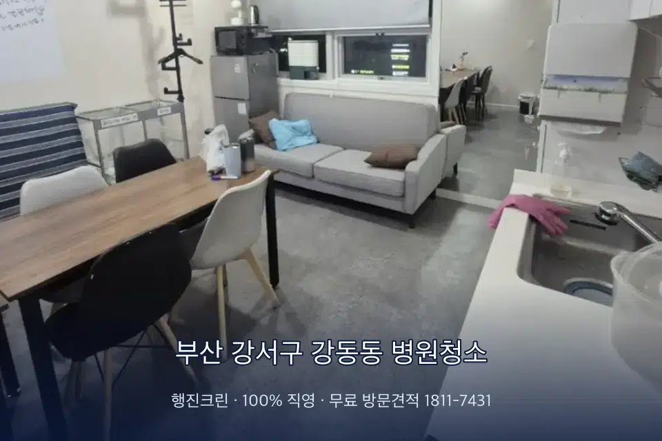부산 강서구 강동동 병원청소